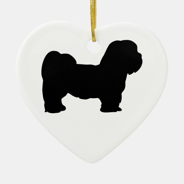 Lhasa Apso Ceramic Ornament (Front)