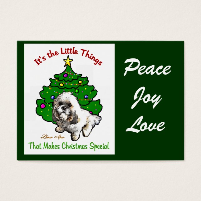 Lhasa Apso Christmas Gifts (Front)