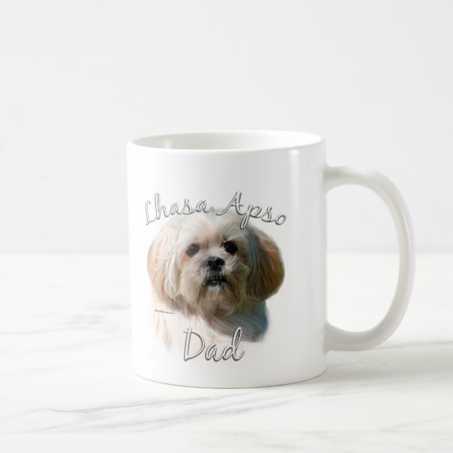 Lhasa Apso Dad 2 Coffee Mug (Right)