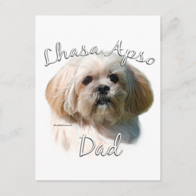 Lhasa Apso Dad 2 Postcard (Front)