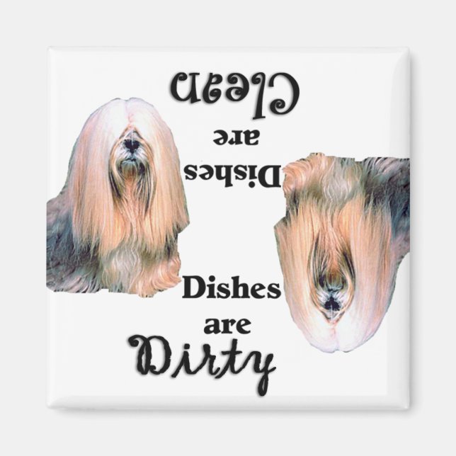 Lhasa Apso Dishwasher Magnet (Front)