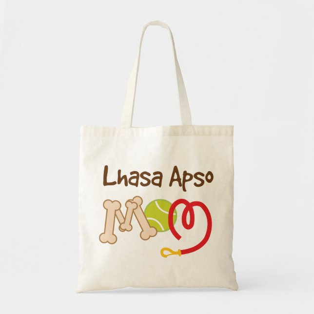 Lhasa Apso Dog Breed Mum Gift Tote Bag (Front)