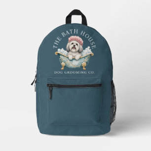 Lhasa Apso Dog Grooming Kit Backpack   Teal