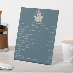 Lhasa Apso Dog Grooming Pedestal Sign Price List