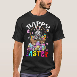 Lhasa Apso Dog Happy Easter Bunny Eggs Easter 1 T-Shirt
