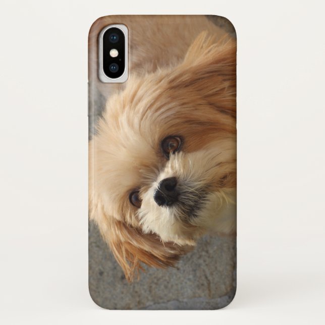 Lhasa Apso dog in a garden Case-Mate iPhone Case (Back)