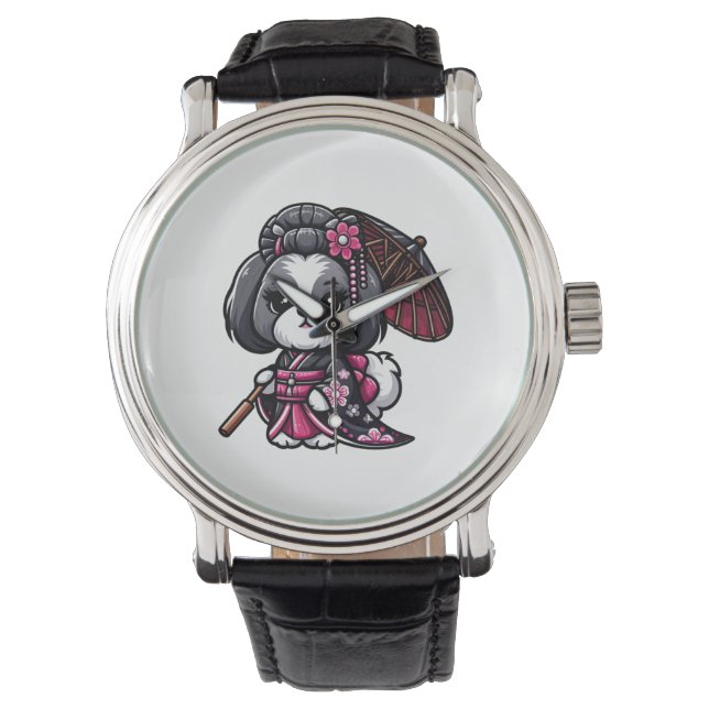 Lhasa Apso Dog Kimono   Watch (Front)