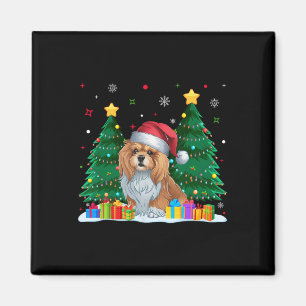Lhasa Apso Dog Lovers Santa Hat Ugly Christmas Swe Magnet