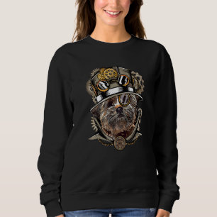 Lhasa Apso Dog Medieval Victorian Gothic Steampunk Sweatshirt
