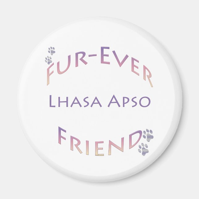 Lhasa Apso Furever Magnet (Front)