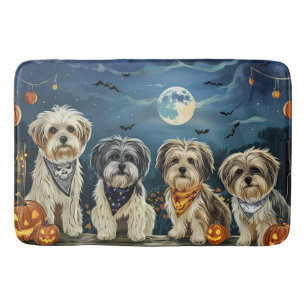 Lhasa Apso Halloween Spooky  Bath Mat