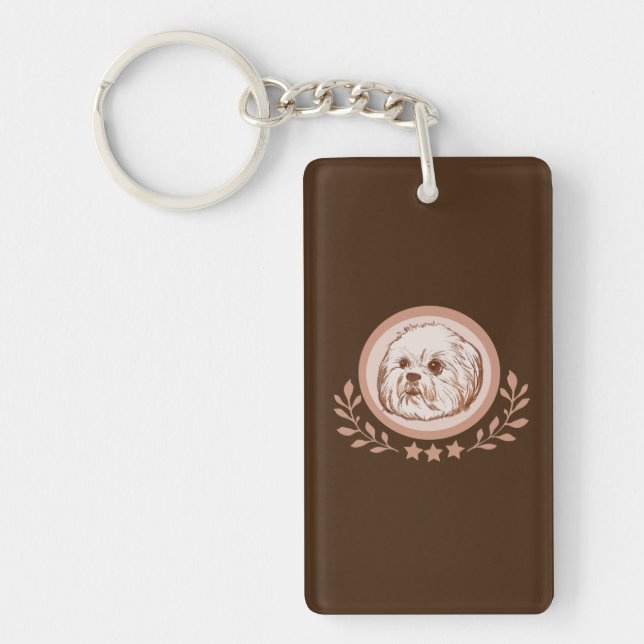 Lhasa Apso Key Ring (Front)