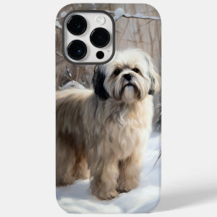 Lhasa Apso Let It Snow Christmas  Case-Mate iPhone 14 Pro Max Case