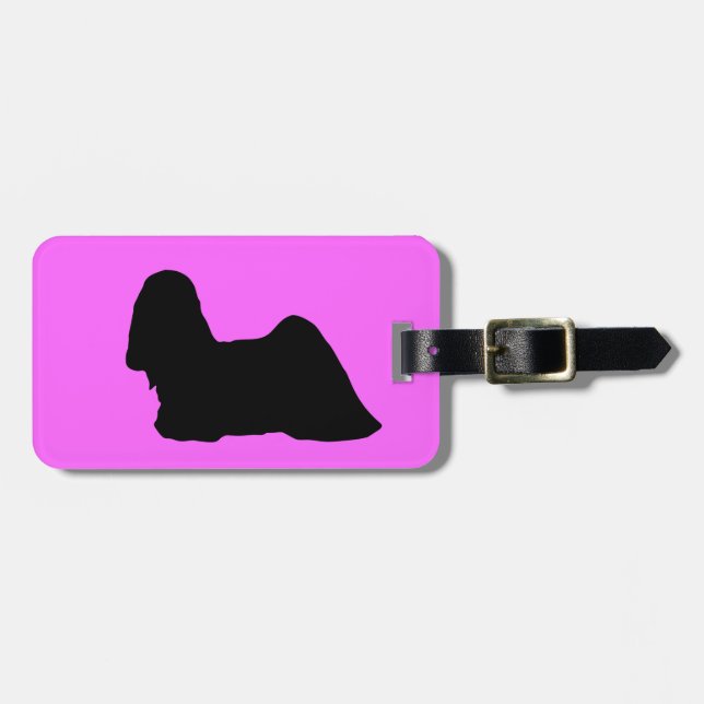 Lhasa Apso Luggage Tag (Front Horizontal)