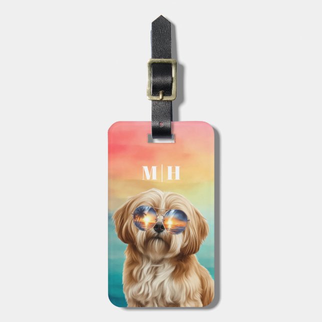 Lhasa Apso Luggage Tags (Front Vertical)