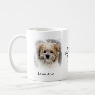 Lhasa Apso Mug - With two images and a motif
