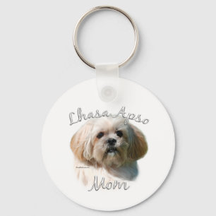 Lhasa Apso Mum 2 Key Ring