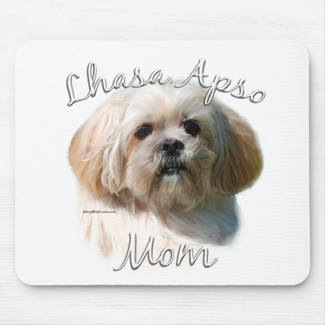 Lhasa Apso Mum 2 Mouse Pad (Front)