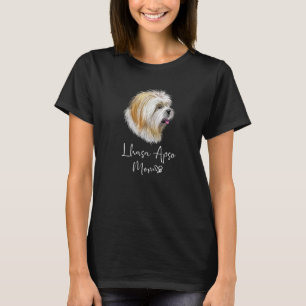 Lhasa Apso Mum Cute Puppy Dog Owner Lhasa Apso Dog T-Shirt