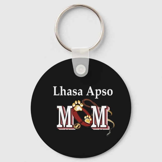 Lhasa Apso Mum Gifts Key Ring (Front)