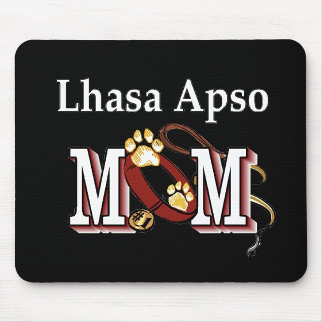 Lhasa Apso Mum Gifts Mouse Pad (Front)