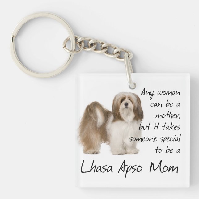 Lhasa Apso Mum Key Chain (Front)