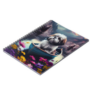 Lhasa Apso on a Paddle: A Scenic Adventure Notebook