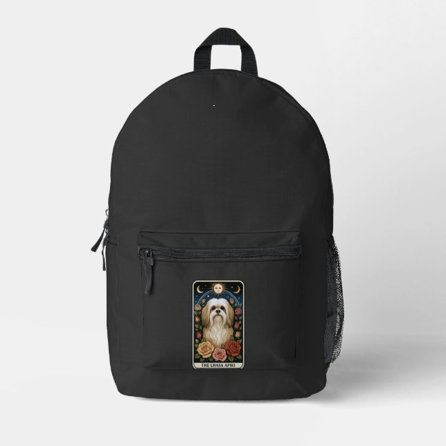 Lhasa Apso Printed Backpack (Front)