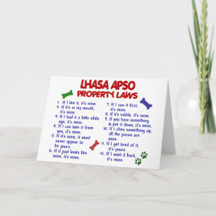 LHASA APSO Property Laws 2 Card