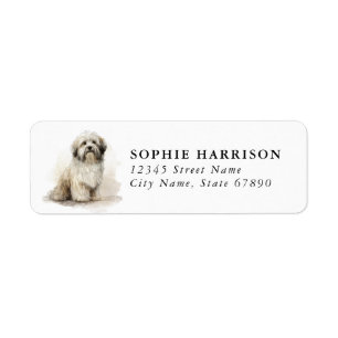 Lhasa Apso Return Address Labels