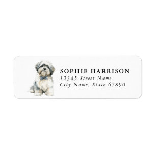 Lhasa Apso Return Address Labels
