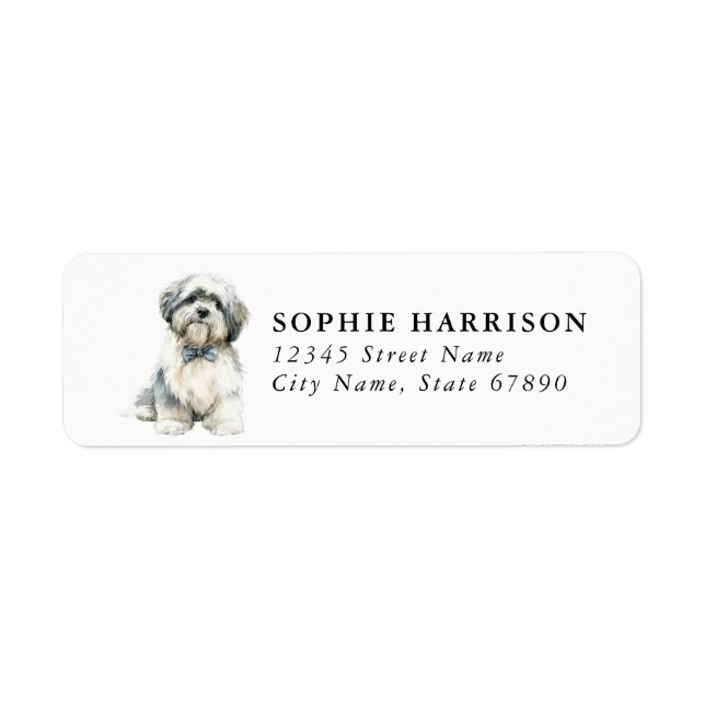 Lhasa Apso Return Address Labels (Front)