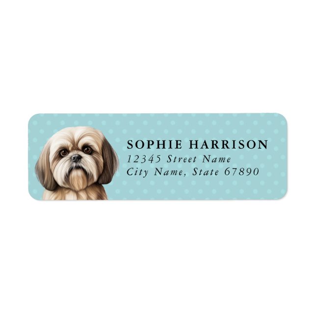 Lhasa Apso Return Address Labels (Front)