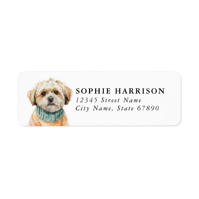 Lhasa Apso Return Address Labels (Front)