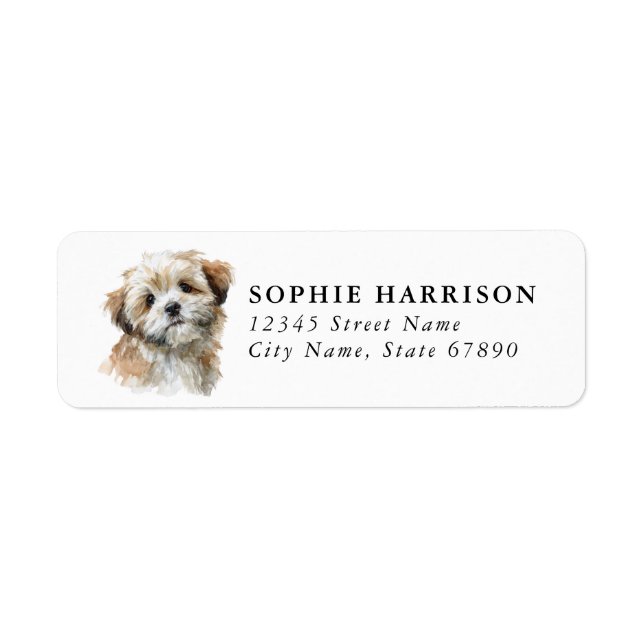 Lhasa Apso Return Address Labels (Front)