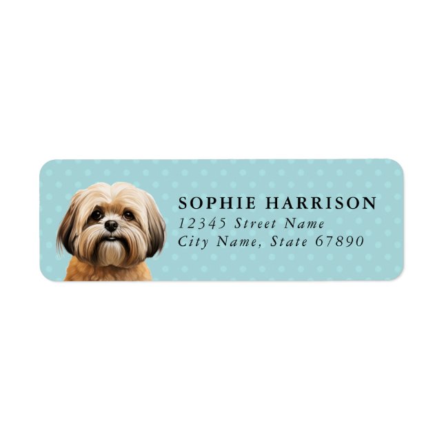 Lhasa Apso Return Address Labels (Front)