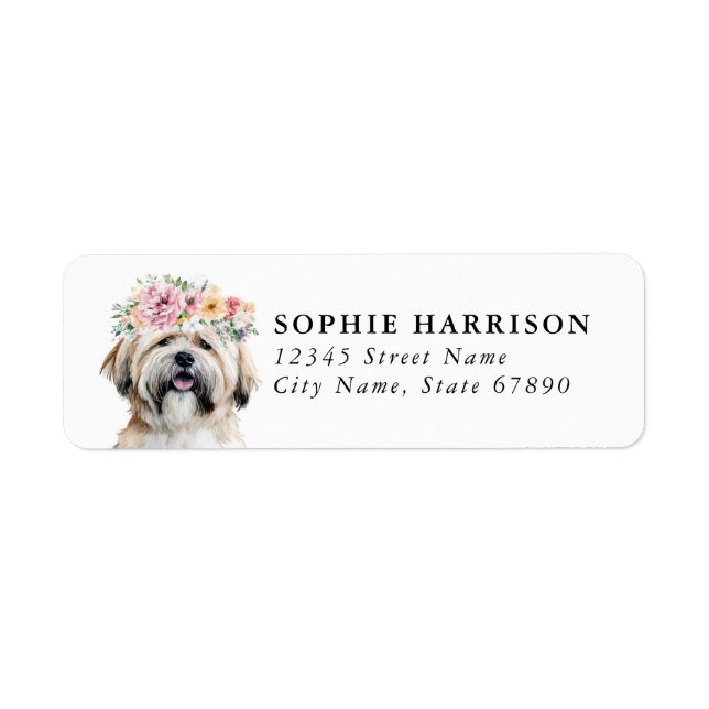 Lhasa Apso Return Address Labels (Front)