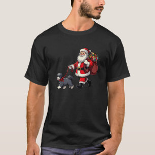 Lhasa Apso Santa Claus Funny Dog Christmas Premium T-Shirt