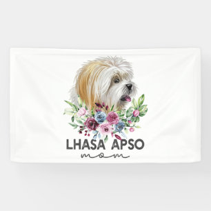 Lhasa Apso Shirt Gifts Dog Mum Banner
