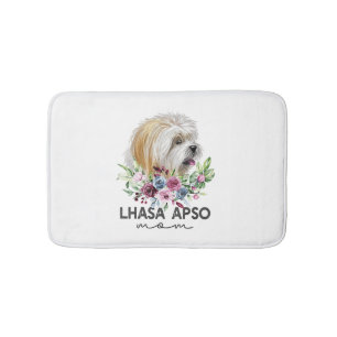Lhasa Apso Shirt Gifts Dog Mum Bath Mat