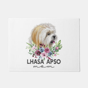 Lhasa Apso Shirt Gifts Dog Mum Doormat