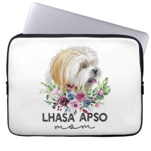 Lhasa Apso Shirt Gifts Dog Mum Laptop Sleeve