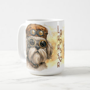 Lhasa Apso Steampunk Dog Coffee Mug