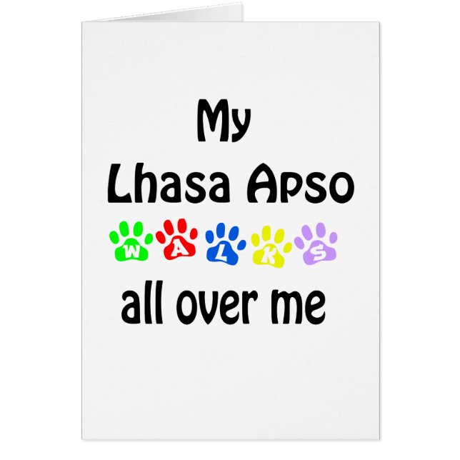 Lhasa Apso Walks Design (Front)