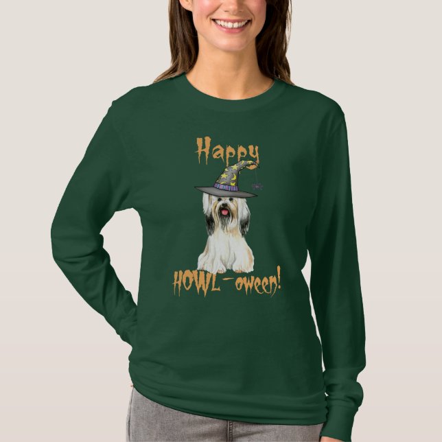 Lhasa Apso Witch T-Shirt (Front)