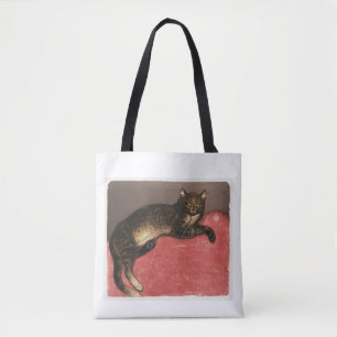L'Hiver -  Chat sur un Coussin (1909)  Tote Bag