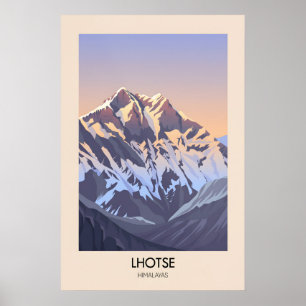 Lhotse Mountain Himalayas Poster