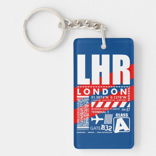LHR London Airport Key Ring (Front)
