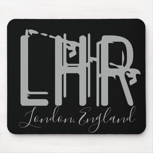 LHR London Heathrow Airport Mouse Pad (Front)