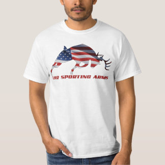 LHR SPORTING ARMS BUCK TEE USA PRIDE